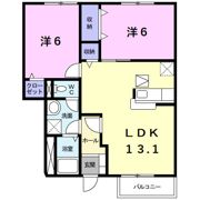 グリ－ンハイツ宮町Bの間取り画像