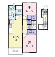 カルム オーブの間取り画像