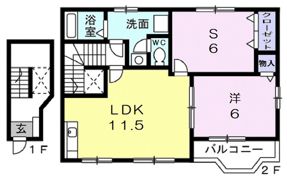 カーサ セレーノの間取り画像