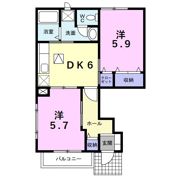 セレ－ノFの間取り画像