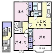サンパティーク A棟の間取り画像