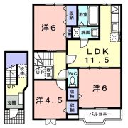 サンパティーク B棟の間取り画像