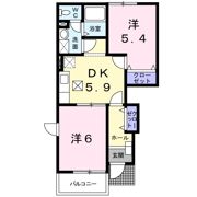 ル．レーヴ Βの間取り画像