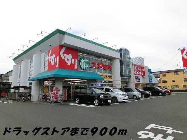 近くのスギ薬局まで900m（徒歩12分）