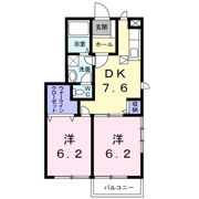 ヴィラコンフォートDの間取り画像