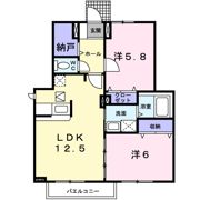 セレッソ八幡Ⅱの間取り画像