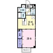 プラティ－クカルティエ Aの間取り画像