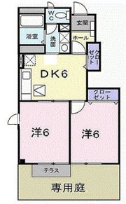 シャン・ド・フルールⅠの間取り画像