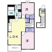 シャン・ド・フルールⅠの間取り画像