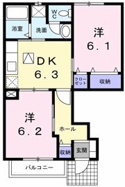 アフロディーテCの間取り画像