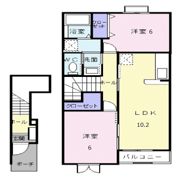 ハピネスⅢ番館の間取り画像
