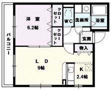 メゾンラフィネⅢの間取り画像