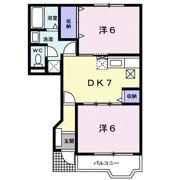 ドミール北小路 DEUXの間取り画像