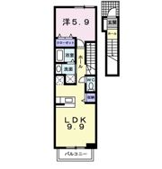 oAzo A棟の間取り画像