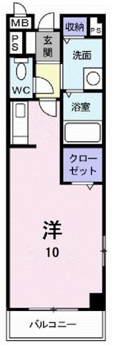 プレーヌ弐番館の間取り画像