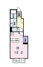 エレガンシア 東新割の間取り画像