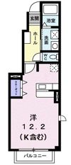パティオハイツBの間取り画像