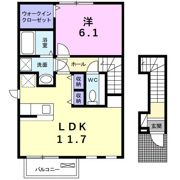 ト－ラスBの間取り画像