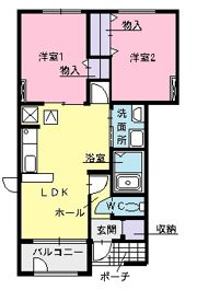 ラ・メルヴェイユⅡの間取り画像