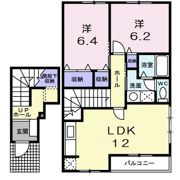ビズ・コ－トAの間取り画像
