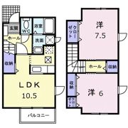 ホワイトリーフⅡの間取り画像