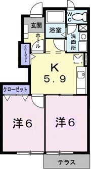 サンリット グローブB棟の間取り画像