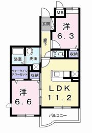 サンライズ宮前の間取り画像