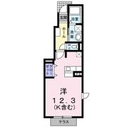 ヴィラ ミニョン Aの間取り画像