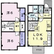 プロディジューラヴィの間取り画像