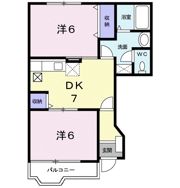 ベルデュール Aの間取り画像