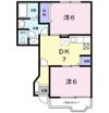 ベルデュール Aの間取り画像