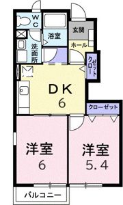 サニープレイス Bの間取り画像