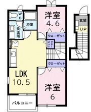 サニープレイス Bの間取り画像