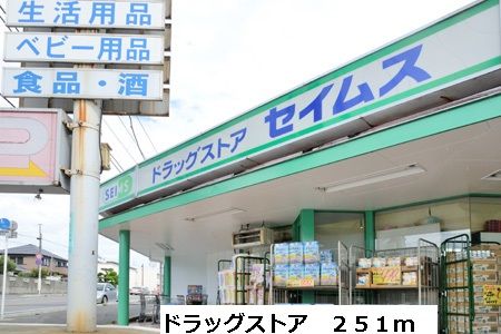 近くのドラッグストアまで251m（徒歩4分）