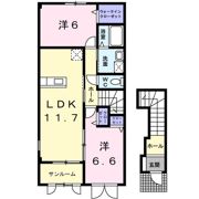 セゾン 風の間取り画像