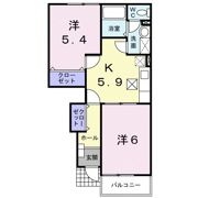 オアゾ芦水館Aの間取り画像