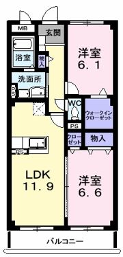 スプリングロードAkasakaの間取り画像