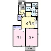 シャン・ド・フルール Bの間取り画像