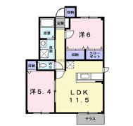 ホークフェザー11の間取り画像