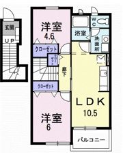 ラシーヌⅢ四番館の間取り画像
