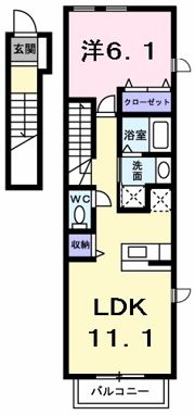 ヴィラ プリティの間取り画像