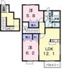 アプローズAの間取り画像
