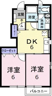 アルモニーBの間取り画像