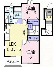 アルモニーBの間取り画像
