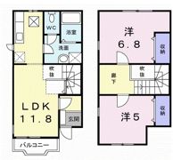 さくらコリーヌCの間取り画像