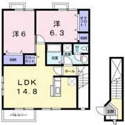 シャン・ド・フルールⅠの間取り画像