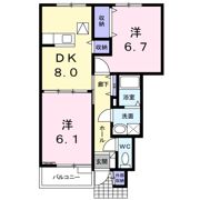 まうゆⅡの間取り画像