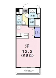 ヴィラ ルミノーソ Aの間取り画像