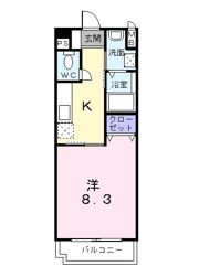 ヴィラ ルミノーソ Cの間取り画像