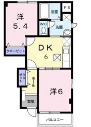 アルカディアAの間取り画像